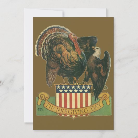 Thanksgiving binnenuitnodiging kaart (Voorkant)