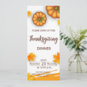 Thanksgiving binnenuitnodiging kaart (Staand voorkant)