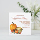 Thanksgiving binnenuitnodiging kaart (Staand voorkant)