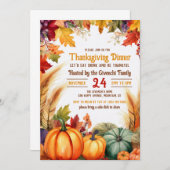 Thanksgiving binnenuitnodiging kaart (Voorkant / Achterkant)