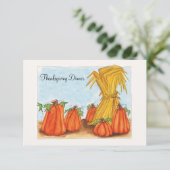 Thanksgiving binnenuitnodiging kaart (Staand voorkant)