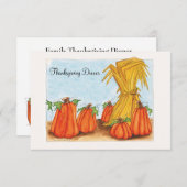 Thanksgiving binnenuitnodiging kaart (Voorkant / Achterkant)