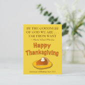 Thanksgiving-binnenuitnodiging - Pilgrim Quote Kaart (Staand voorkant)