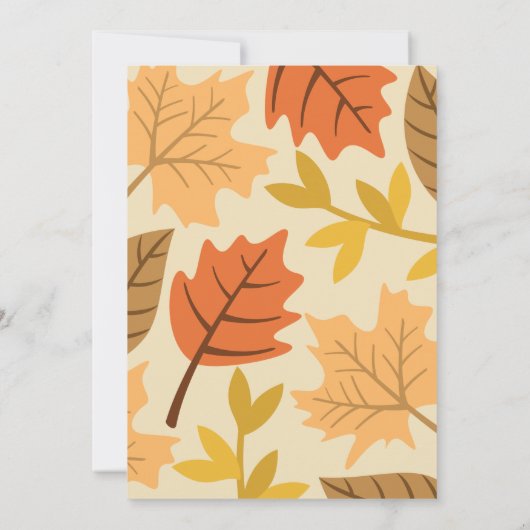 Thanksgiving binnenuitnodiging, uitnodiging in de (Achterkant)