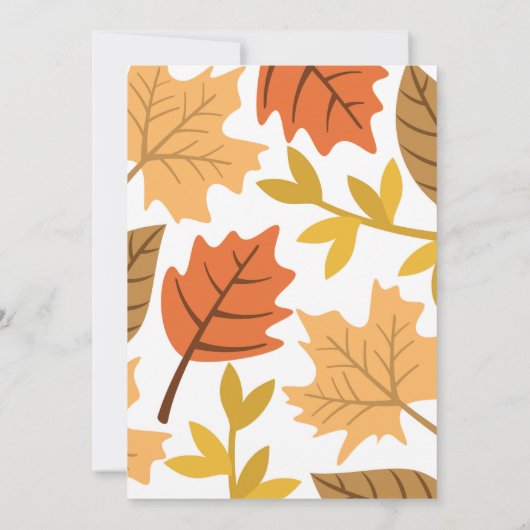 Thanksgiving binnenuitnodiging, uitnodiging in de  (Achterkant)