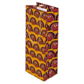 Thanksgiving Bird Wijn Cadeautas (Voorkant Gekanteld)