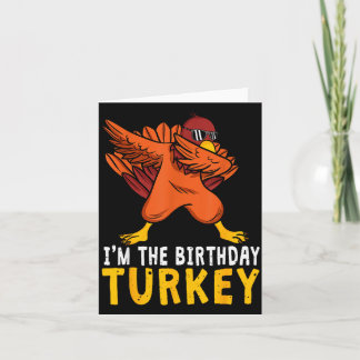 Thanksgiving Birthday Funny Bday Born On Thanksgiv Kaart