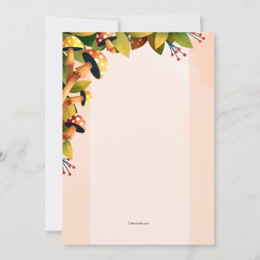 Thanksgiving Birthday Kaart (Achterkant)