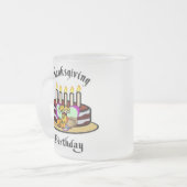 Thanksgiving Birthday Matglas Koffiemok (Voorkant links)