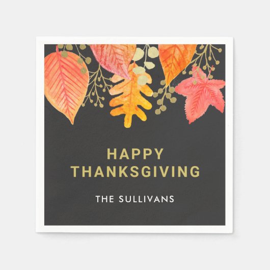 Thanksgiving Black Servet (Voorkant)