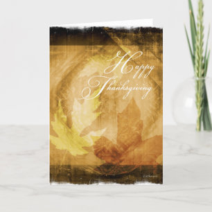 Thanksgiving blad-Abstract Feestdagen Kaart