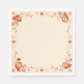 Thanksgiving bladeren en pompoen servet (Voorkant)