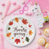 Thanksgiving bladeren papieren bordje (Feest)
