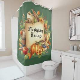 Thanksgiving Blessing Douchegordijn