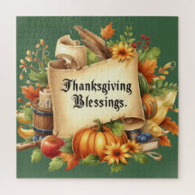 Thanksgiving Blessing Jigsaw Puzzel