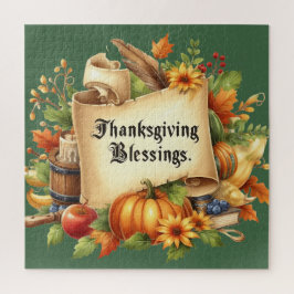 Thanksgiving Blessing Jigsaw Puzzel