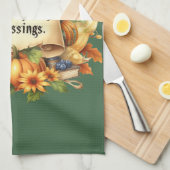 Thanksgiving Blessing Keuken Handdoek (Quarter Fold)