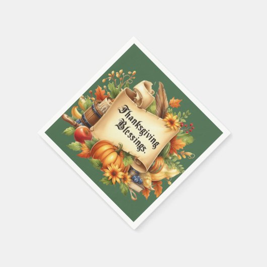 Thanksgiving Blessing Napkins Servet (Hoek)