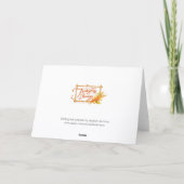 Thanksgiving Blessings Blank Folded Greeting Card Kaart (Achterkant)