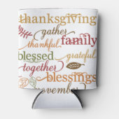 Thanksgiving Blessings Blikjeskoeler (Voorkant)