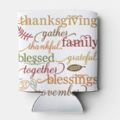 Thanksgiving Blessings Blikjeskoeler (Achterkant)