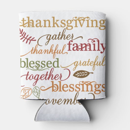 Thanksgiving Blessings Blikjeskoeler (Achterkant)