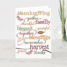 Thanksgiving Blessings