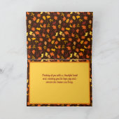Thanksgiving Blessings Feestdagen Kaart (Binnen)