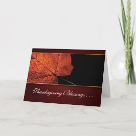 Thanksgiving Blessings Feestdagen Kaart