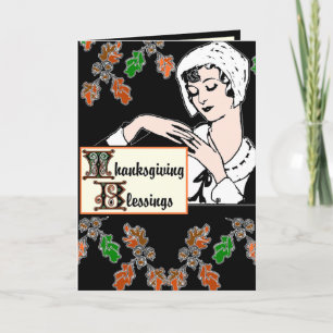 Thanksgiving Blessings Feestdagen Kaart