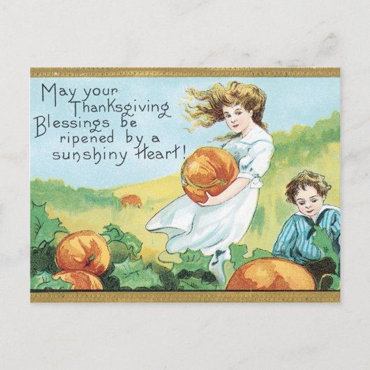 Thanksgiving Blessings Feestdagenkaart (Voorkant)