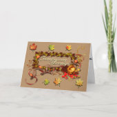 Thanksgiving Blessings Kaart (Voorkant)