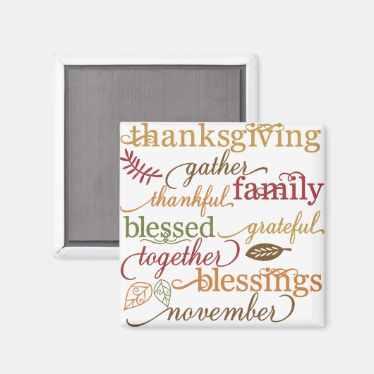 Thanksgiving Blessings Magneet (Voorkant / Achterkant)