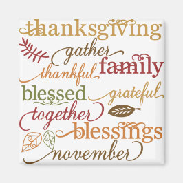 Thanksgiving Blessings Magneet