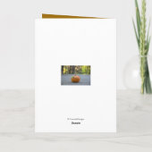 Thanksgiving Blessings Oranje pomkin Feestdagen Kaart (Achterkant)