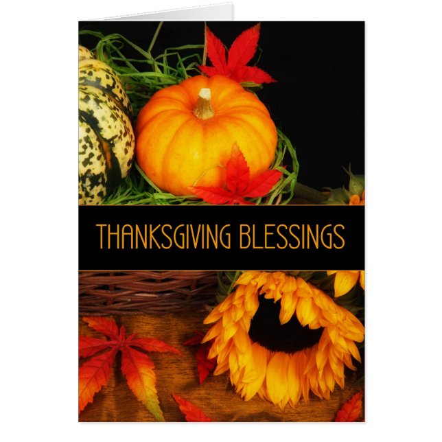 Thanksgiving Blessings Pumpkin (Voorkant)