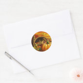Thanksgiving Blessings Ronde Sticker (Envelop)