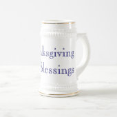 Thanksgiving Blessings Stein Bierpul (Voorkant rechts)