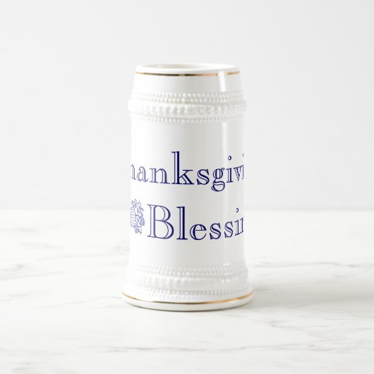 Thanksgiving Blessings Stein Bierpul (Center)