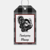 Thanksgiving Blessings Turkije Cadeaulabel (Voorkant)