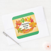Thanksgiving Blessings Vierkante Sticker (Envelop)