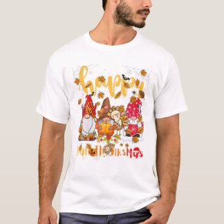 Thanksgiving blij met kerst t-shirt