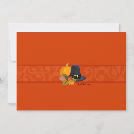 Thanksgiving Bliss Uitnodiging (Achterkant)