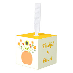Thanksgiving Bloemen in Pompoen Custom Decoratie