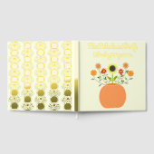 Thanksgiving Bloemen in Pompoen Custom Gastenboek (Volledig)
