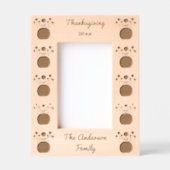 Thanksgiving Bloemen in Pompoen Custom Gegraveerde Lijstjes (Voorkant)