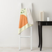 Thanksgiving Bloemen in Pompoen Custom Naam Sherpa Deken (In situ)