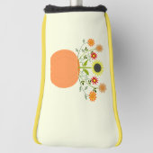Thanksgiving bloemen in pompoen golfheadcover (Draai 90)