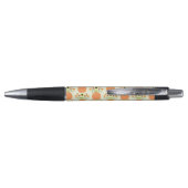 Thanksgiving Bloemen in Pompoen Patroon Pen (Achterkant)