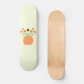 Thanksgiving bloemen in pompoen persoonlijk skateboard (Voorkant)